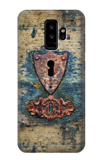W3955 Vintage Keyhole Weather Door Hard Case and Leather Flip Case For Samsung Galaxy S9
