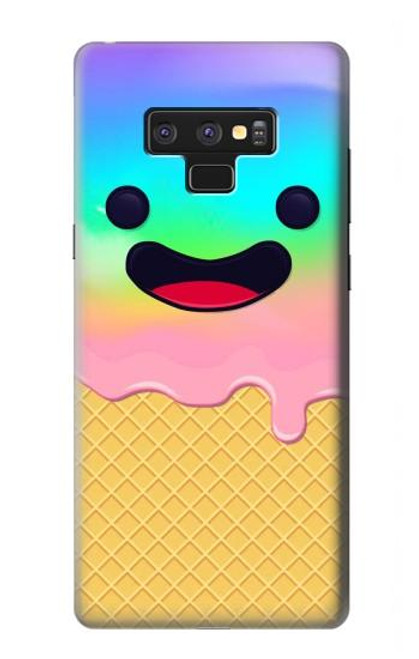 W3939 Ice Cream Cute Smile Hard Case and Leather Flip Case For Note 9 Samsung Galaxy Note9