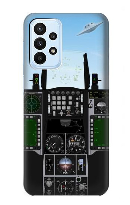 W3933 Fighter Aircraft UFO Hard Case and Leather Flip Case For Samsung Galaxy A23