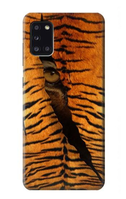 W3951 Tiger Eye Tear Marks Hard Case and Leather Flip Case For Samsung Galaxy A31