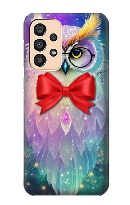 W3934 Fantasy Nerd Owl Hard Case and Leather Flip Case For Samsung Galaxy A33 5G