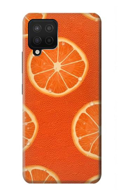 W3946 Seamless Orange Pattern Hard Case and Leather Flip Case For Samsung Galaxy A42 5G