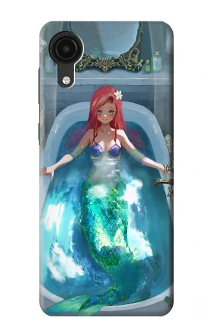 W3911 Cute Little Mermaid Aqua Spa Hard Case and Leather Flip Case For Samsung Galaxy A03 Core