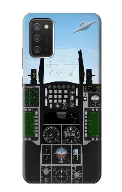 W3933 Fighter Aircraft UFO Hard Case and Leather Flip Case For Samsung Galaxy A03S