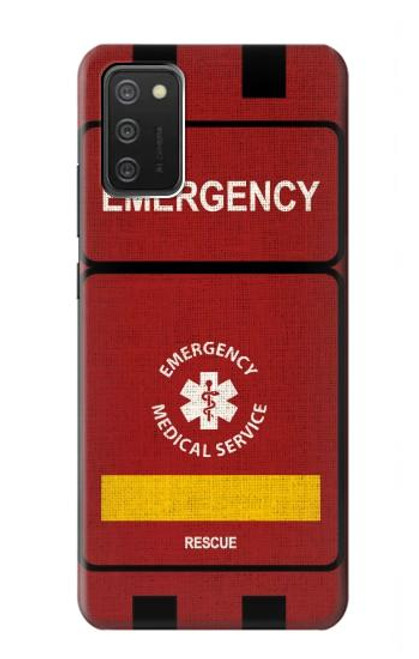 W3957 Emergency Medical Service Hard Case and Leather Flip Case For Samsung Galaxy A03S