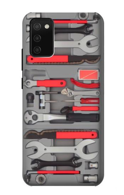 W3921 Bike Repair Tool Graphic Paint Hard Case and Leather Flip Case For Samsung Galaxy A02s, Galaxy M02s  (NOT FIT with Galaxy A02s Verizon SM-A025V)