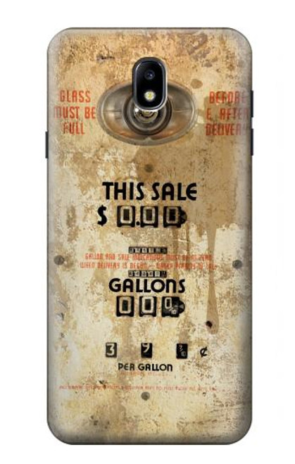 W3954 Vintage Gas Pump Hard Case and Leather Flip Case For Samsung Galaxy J7 (2018), J7 Aero, J7 Top, J7 Aura, J7 Crown, J7 Refine, J7 Eon, J7 V 2nd Gen, J7 Star