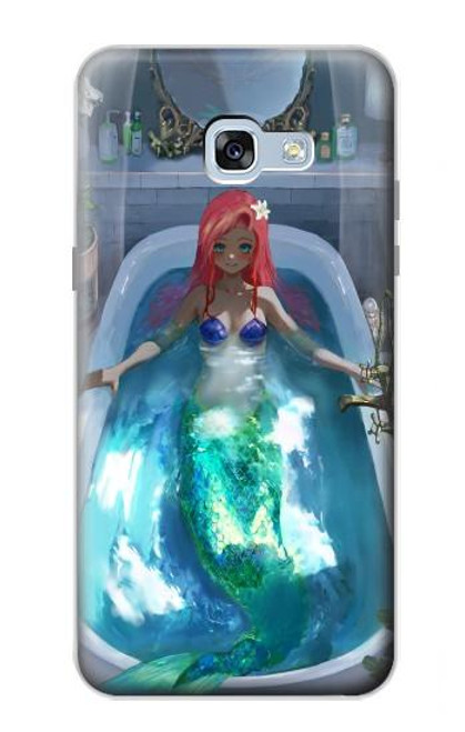 W3912 Cute Little Mermaid Aqua Spa Hard Case and Leather Flip Case For Samsung Galaxy A5 (2017)