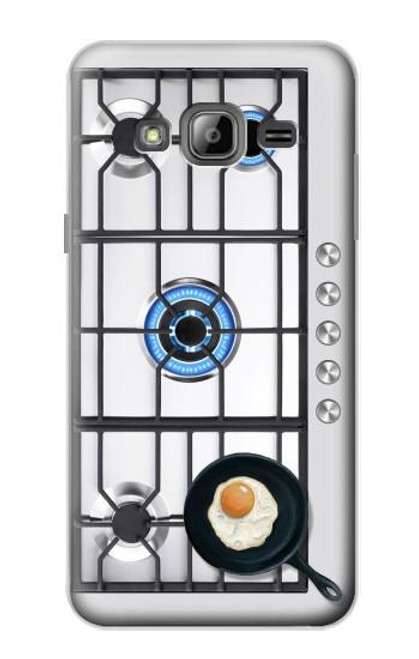 W3928 Cooking Kitchen Graphic Hard Case and Leather Flip Case For Samsung Galaxy J3 (2016)
