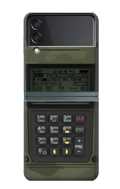 W3959 Military Radio Graphic Print Hard Case For Samsung Galaxy Z Flip 3 5G