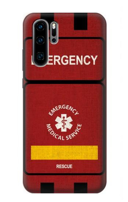 W3957 Emergency Medical Service Hard Case and Leather Flip Case For Huawei P30 Pro