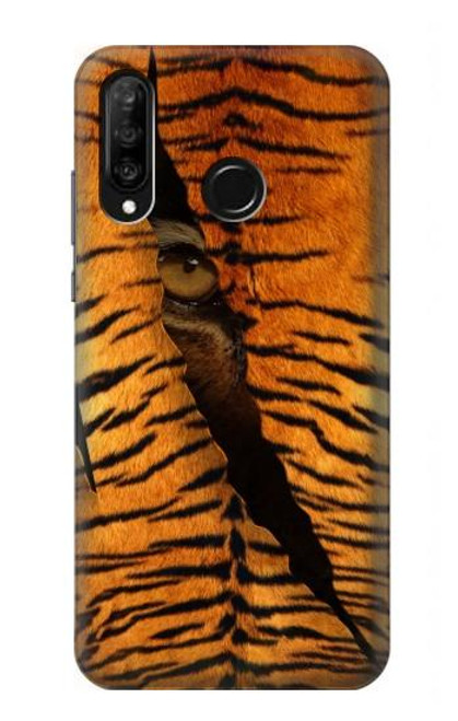 W3951 Tiger Eye Tear Marks Hard Case and Leather Flip Case For Huawei P30 lite