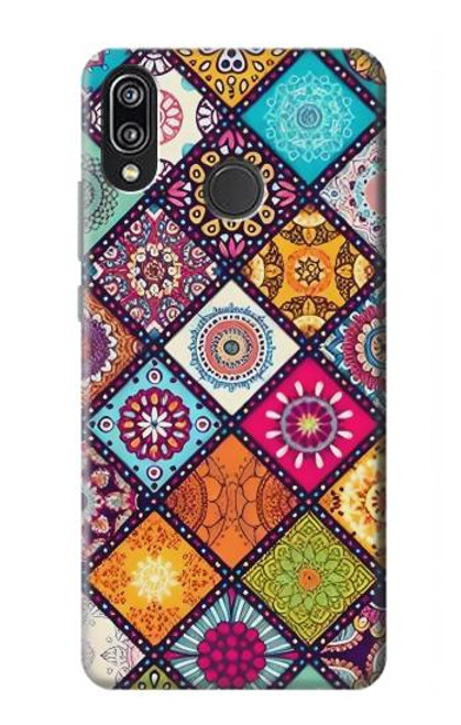 W3943 Maldalas Pattern Hard Case and Leather Flip Case For Huawei P20 Lite