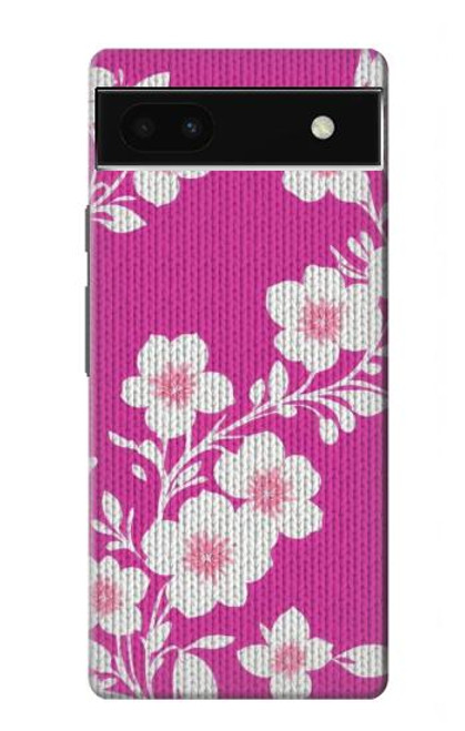 W3924 Cherry Blossom Pink Background Hard Case and Leather Flip Case For Google Pixel 6a