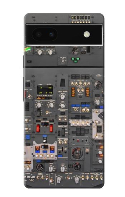 W3944 Overhead Panel Cockpit Hard Case and Leather Flip Case For Google Pixel 6a