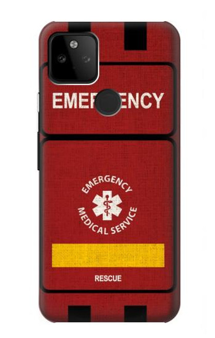 W3957 Emergency Medical Service Hard Case and Leather Flip Case For Google Pixel 5A 5G