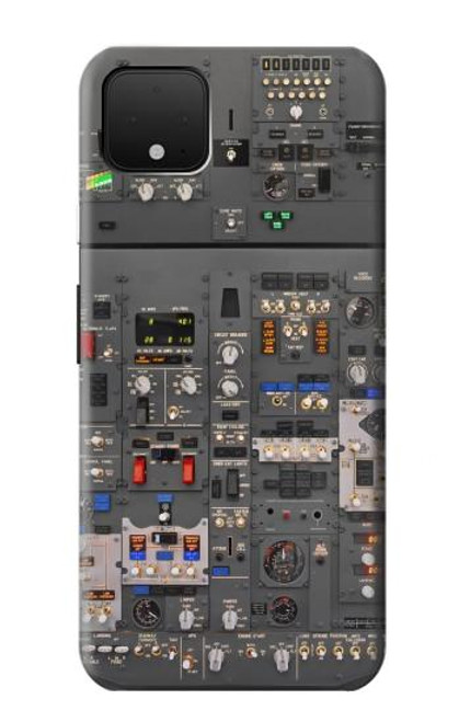 W3944 Overhead Panel Cockpit Hard Case and Leather Flip Case For Google Pixel 4