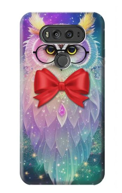 W3934 Fantasy Nerd Owl Hard Case and Leather Flip Case For LG V20