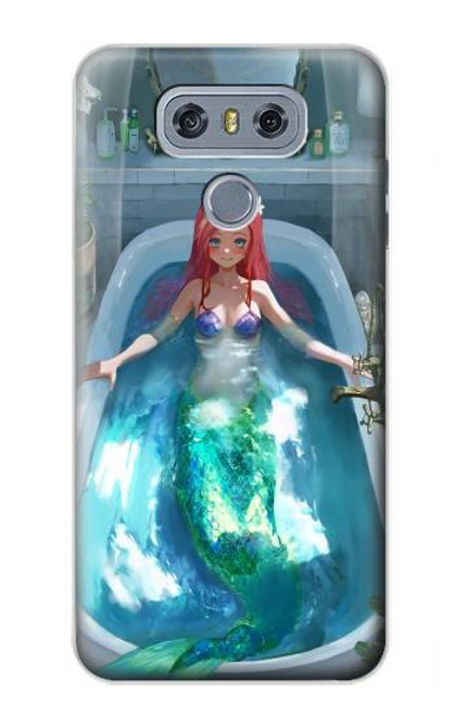 W3911 Cute Little Mermaid Aqua Spa Hard Case and Leather Flip Case For LG G6