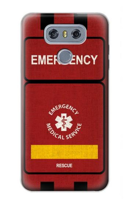 W3957 Emergency Medical Service Hard Case and Leather Flip Case For LG G6