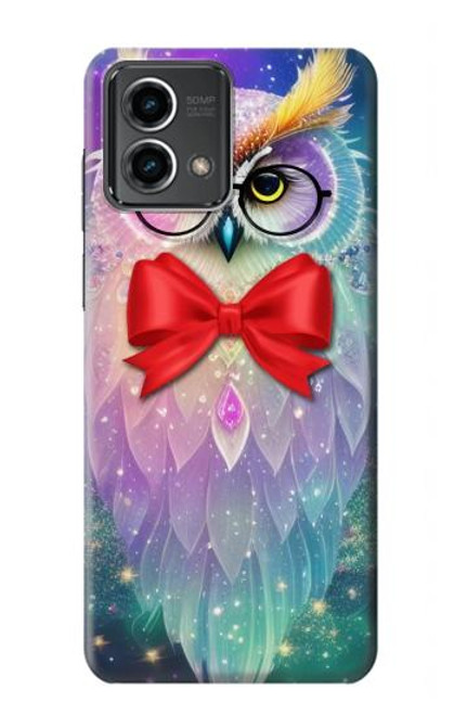 W3934 Fantasy Nerd Owl Hard Case and Leather Flip Case For Motorola Moto G Stylus 5G (2023)