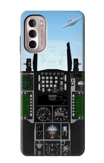 W3933 Fighter Aircraft UFO Hard Case and Leather Flip Case For Motorola Moto G Stylus 4G (2022)