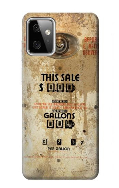 W3954 Vintage Gas Pump Hard Case and Leather Flip Case For Motorola Moto G Power (2023) 5G