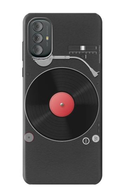 W3952 Turntable Vinyl Record Player Graphic Hard Case and Leather Flip Case For Motorola Moto G Power 2022, G Play 2023