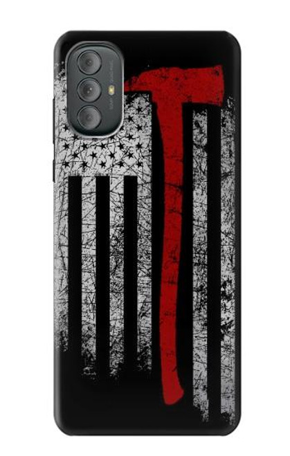 W3958 Firefighter Axe Flag Hard Case and Leather Flip Case For Motorola Moto G Power 2022, G Play 2023