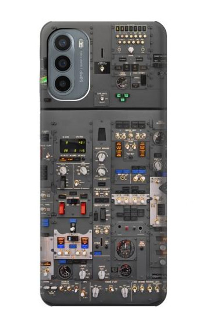 W3944 Overhead Panel Cockpit Hard Case and Leather Flip Case For Motorola Moto G31