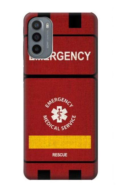 W3957 Emergency Medical Service Hard Case and Leather Flip Case For Motorola Moto G31