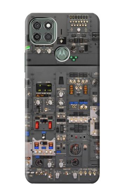 W3944 Overhead Panel Cockpit Hard Case and Leather Flip Case For Motorola Moto G9 Power