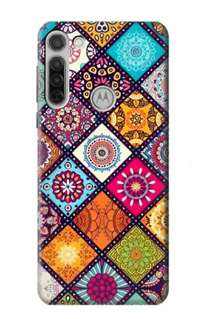 W3943 Maldalas Pattern Hard Case and Leather Flip Case For Motorola Moto G8