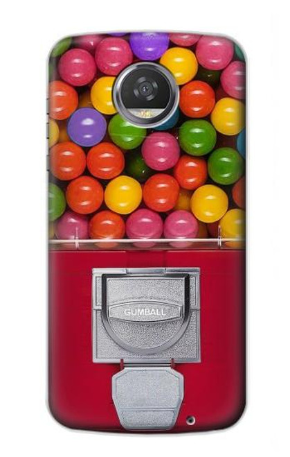 W3938 Gumball Capsule Game Graphic Hard Case and Leather Flip Case For Motorola Moto Z2 Play, Z2 Force