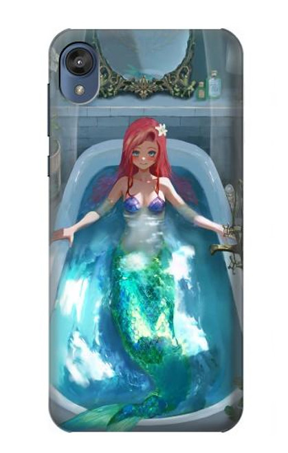 W3911 Cute Little Mermaid Aqua Spa Hard Case and Leather Flip Case For Motorola Moto E6, Moto E (6th Gen)