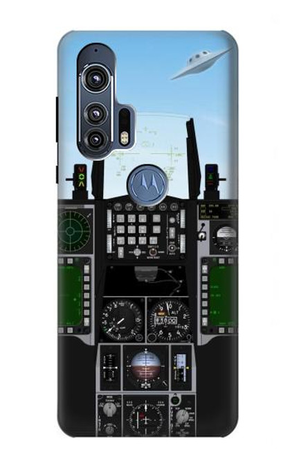 W3933 Fighter Aircraft UFO Hard Case and Leather Flip Case For Motorola Edge+