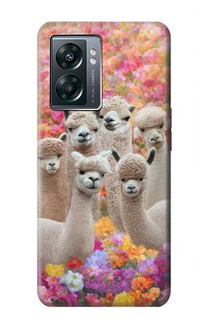 W3916 Alpaca Family Baby Alpaca Hard Case and Leather Flip Case For OnePlus Nord N300