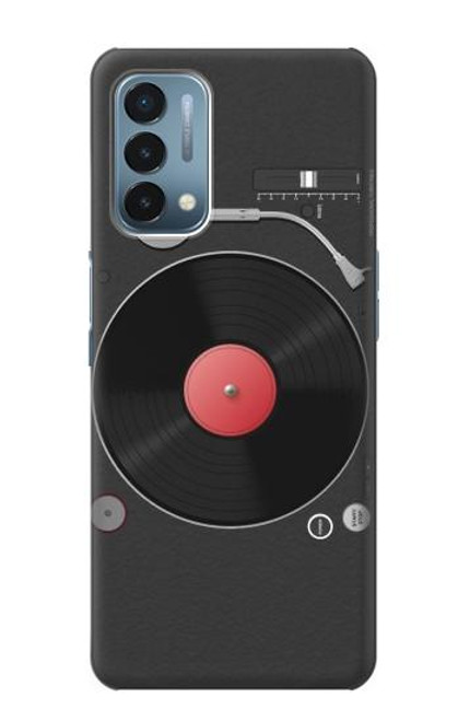 W3952 Turntable Vinyl Record Player Graphic Hard Case and Leather Flip Case For OnePlus Nord N200 5G