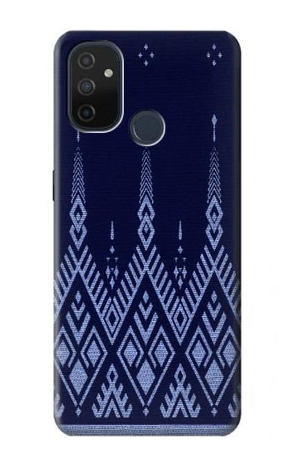 W3950 Textile Thai Blue Pattern Hard Case and Leather Flip Case For OnePlus Nord N100