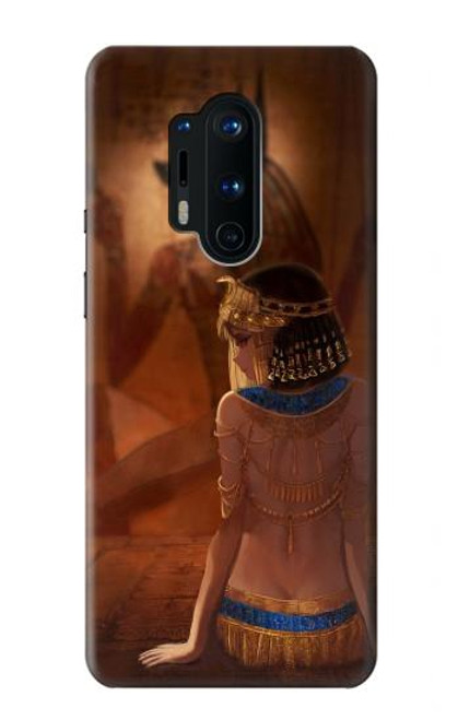 W3919 Egyptian Queen Cleopatra Anubis Hard Case and Leather Flip Case For OnePlus 8 Pro