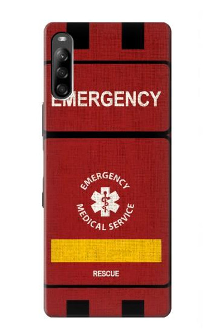 W3957 Emergency Medical Service Hard Case and Leather Flip Case For Sony Xperia L4