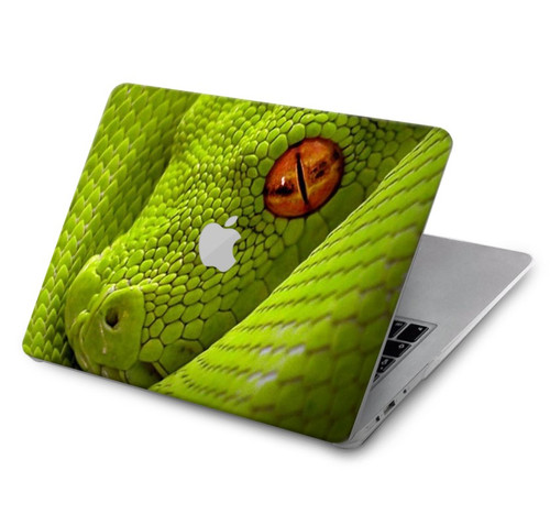 W0785 Green Snake Hard Case Cover For MacBook Air 15″ (2023,2024) - A2941, A3114