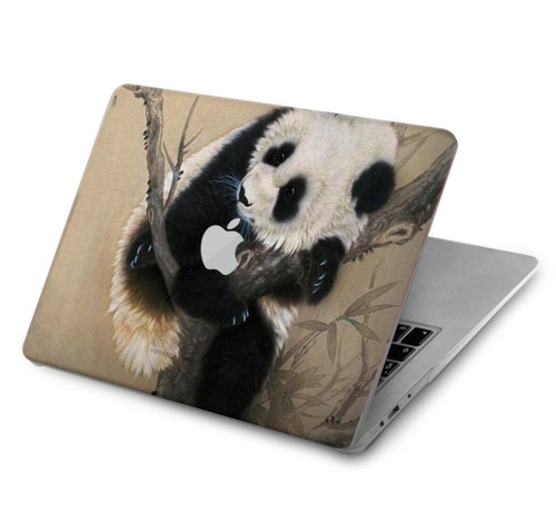 W2210 Panda Fluffy Art Painting Hard Case Cover For MacBook Air 15″ (2023,2024) - A2941, A3114