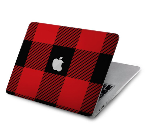 W2931 Red Buffalo Check Pattern Hard Case Cover For MacBook Air 15″ (2023,2024) - A2941, A3114