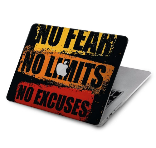 W3492 No Fear Limits Excuses Hard Case Cover For MacBook Air 15″ (2023,2024) - A2941, A3114