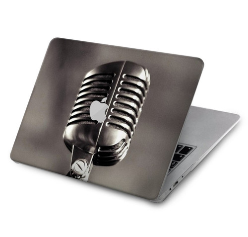 W3495 Vintage Microphone Hard Case Cover For MacBook Air 15″ (2023,2024) - A2941, A3114