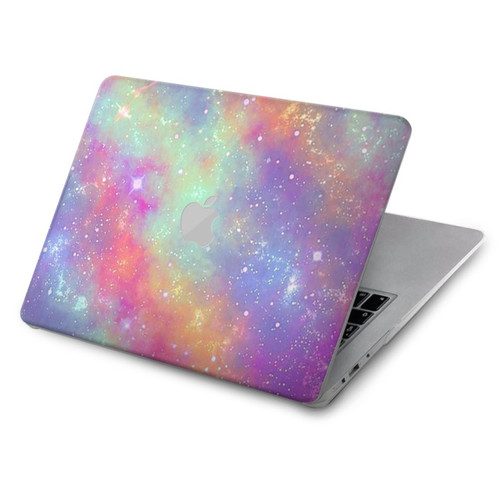 W3706 Pastel Rainbow Galaxy Pink Sky Hard Case Cover For MacBook Air 15″ (2023,2024) - A2941, A3114
