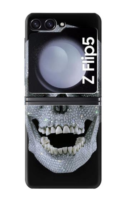 W1286 Diamond Skull Hard Case For Samsung Galaxy Z Flip 5