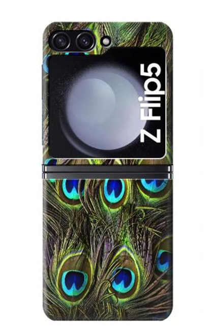 W1965 Peacock Feather Hard Case For Samsung Galaxy Z Flip 5