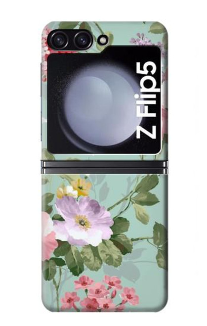 W2178 Flower Floral Art Painting Hard Case For Samsung Galaxy Z Flip 5